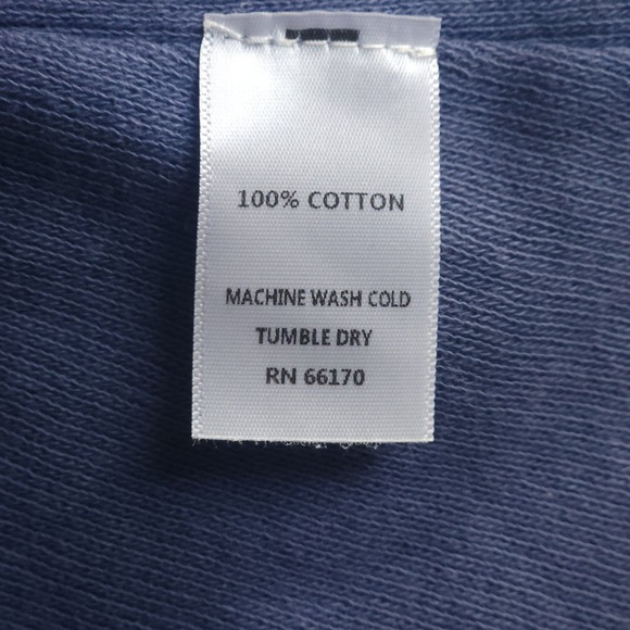 FREE PEOPLE We The Free Blue Thermal Tunic Dress Raw Seam Handkerchief Hem Small - Picture 6 of 6